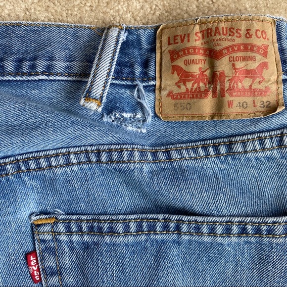 Vintage Levi’s 550 relaxed fit light wash 80s VTG - Picture 10 of 12